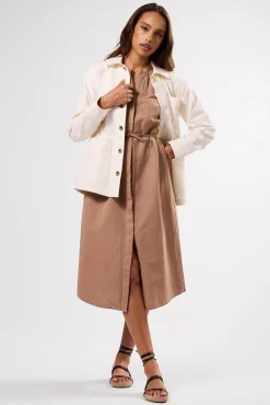 Kylen Cotton Linen Shirt Dress