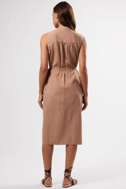 Kylen Cotton Linen Shirt Dress
