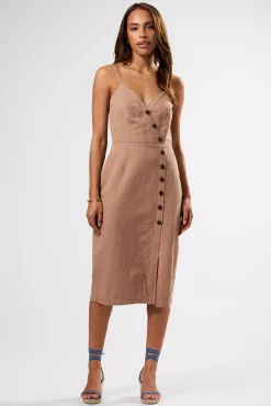 Lila Cotton Linen Dress