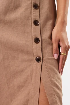 Lila Cotton Linen Dress