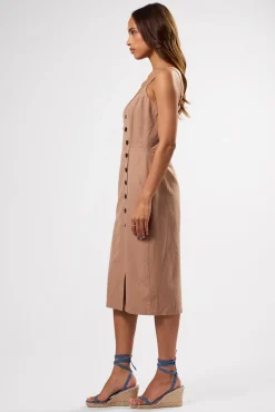 Lila Cotton Linen Dress