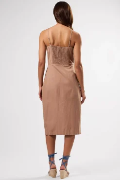Lila Cotton Linen Dress