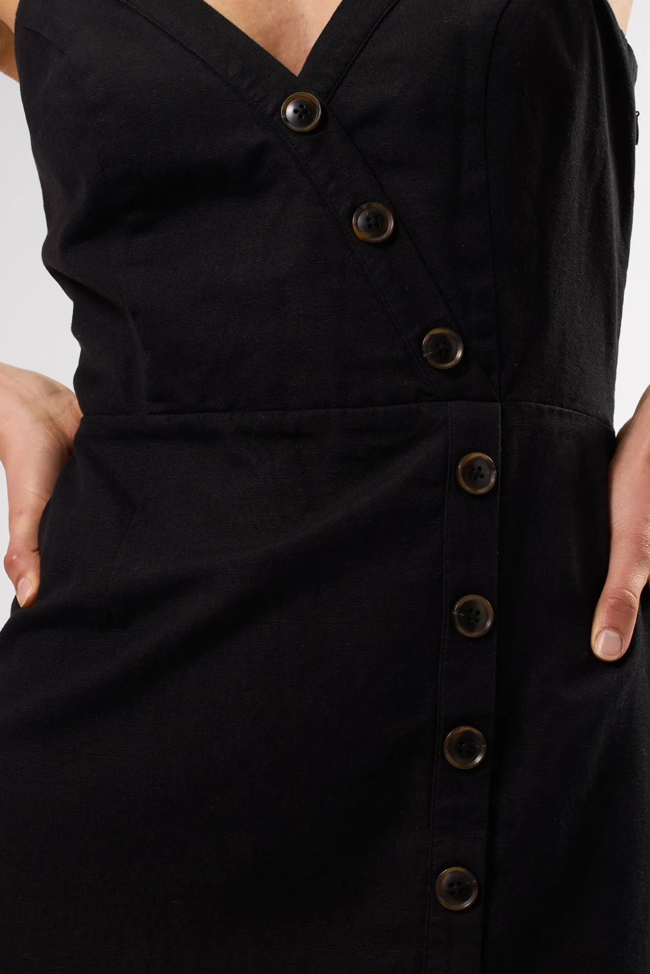 Lila Cotton Linen Dress
