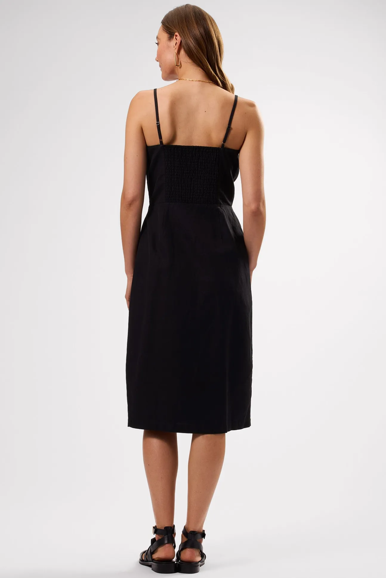 Lila Cotton Linen Dress