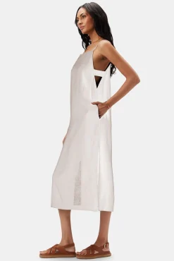 Lilly Pilly Kai Organic Linen Slip Dress