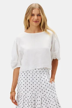 Lilly Pilly Leia Organic Linen Top