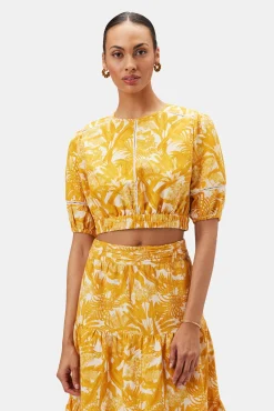 Lisa Cotton Linen Top