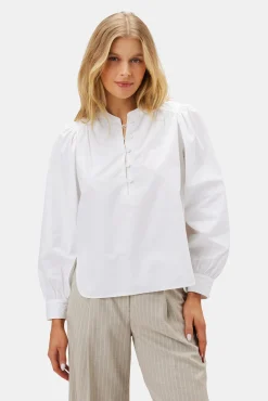 Lucie Organic Cotton Poplin Blouse