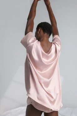 Lunya Washable Silk Tee and Shorts Set
