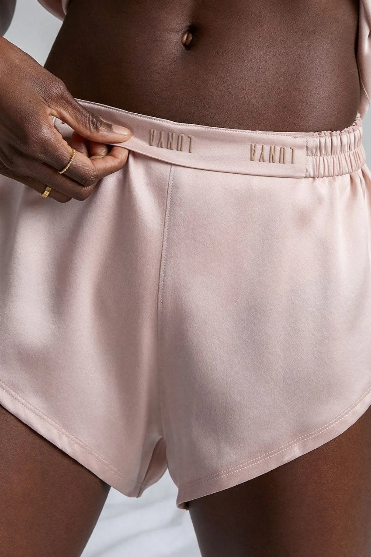 Lunya Washable Silk Tee and Shorts Set