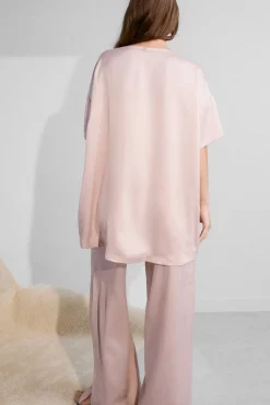 Lunya Washable Silk Tee Pant Set