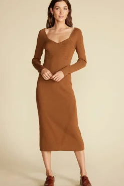 Maelle Square Neck Sweater Dress
