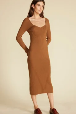 Maelle Square Neck Sweater Dress