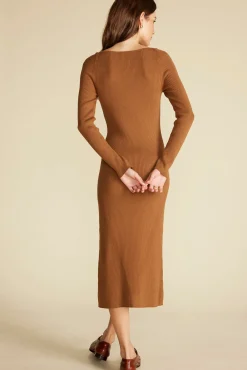 Maelle Square Neck Sweater Dress