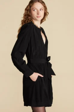 Malta Embroidered Crepe Dress