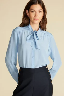 Milla Washable Silk Bow Blouse