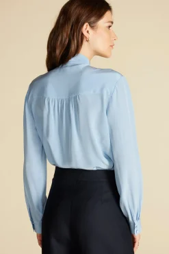 Milla Washable Silk Bow Blouse