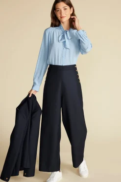 Milla Washable Silk Bow Blouse