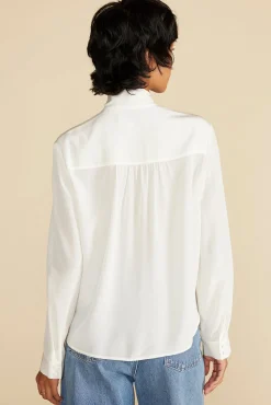 Milla Washable Silk Bow Blouse