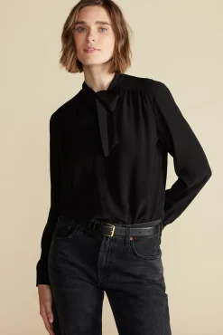 Milla Washable Silk Bow Blouse