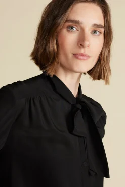 Milla Washable Silk Bow Blouse