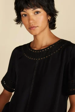 Odilia Embroidered Viscose Top