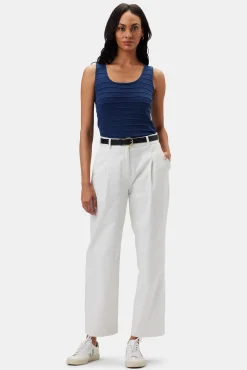 Pleated Wide Leg Trouser