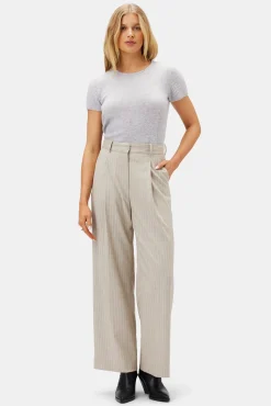 Pleated Wide Leg Trouser