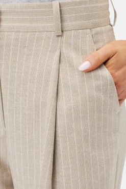 Pleated Wide Leg Trouser