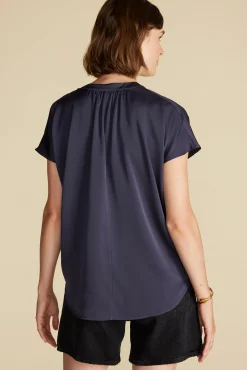 Renata Stretch Silk Blouse