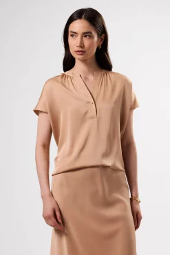 Renata Stretch Silk Blouse
