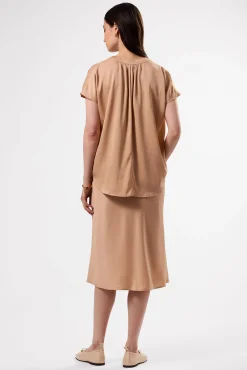 Renata Stretch Silk Blouse