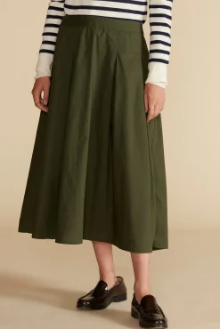 Roselle Pleated Poplin Skirt
