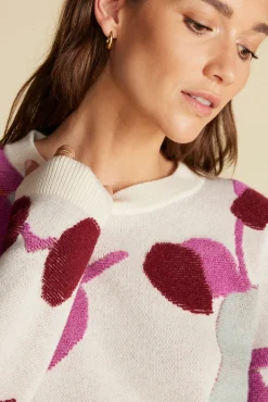 Rowan Jacquard Crew Neck Sweater