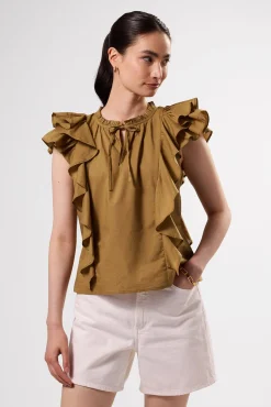 Ruffle Sleeve Top