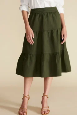 Silas Cotton Linen Skirt