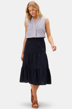 Silas Cotton Linen Skirt