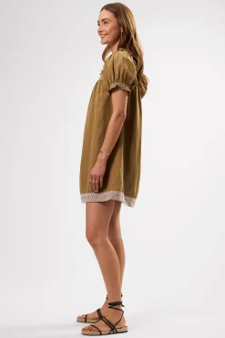 Smocked Embroidery Dress