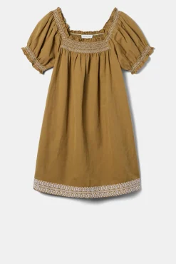 Smocked Embroidery Dress
