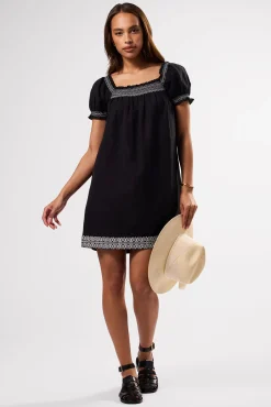 Smocked Embroidery Dress
