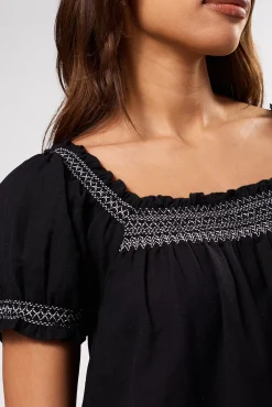 Smocked Embroidery Dress