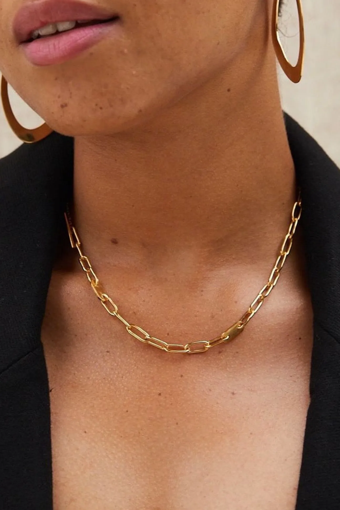 SOKO Delicate Ellipse Collar Necklace