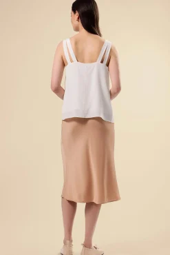 Twist Strap Washable Silk Tank