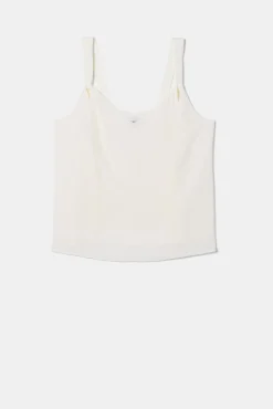 Twist Strap Washable Silk Tank