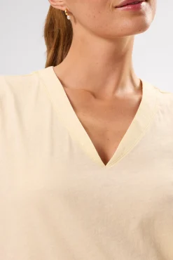 V Neck Solid Tee