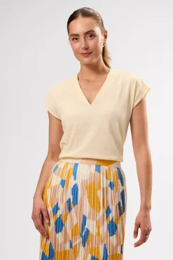 V Neck Solid Tee