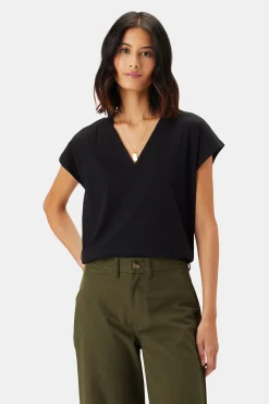 V Neck Solid Tee