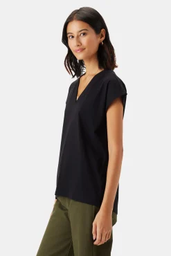 V Neck Solid Tee