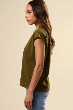 V Neck Solid Tee