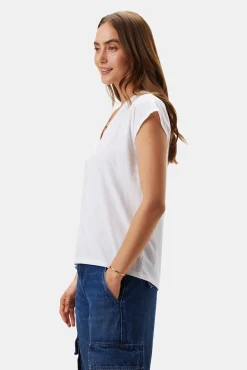 V Neck Solid Tee